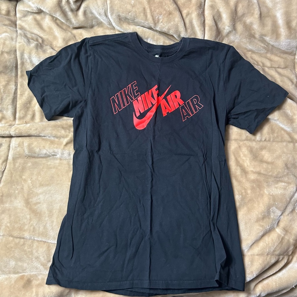 Nike Black Tee with Red Accents